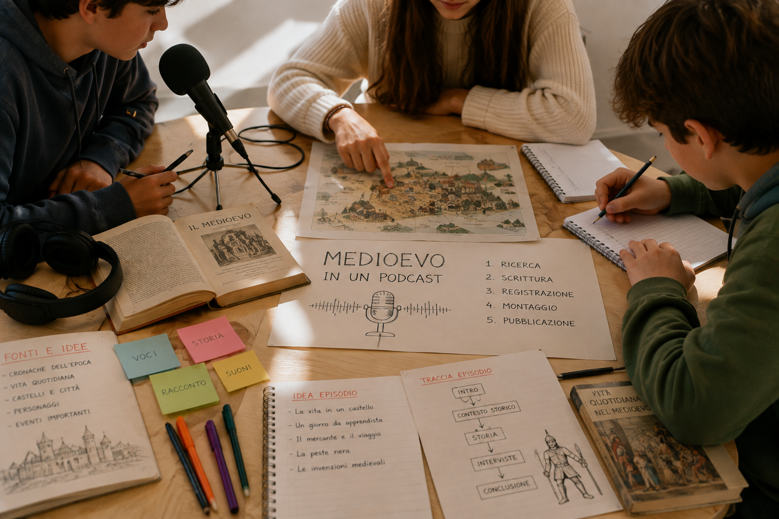 Medioevo in un podcast